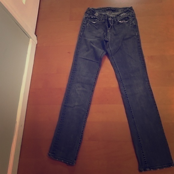 Forever 21 Dark Grey Distressed Jeans Size 3 - Picture 1 of 4